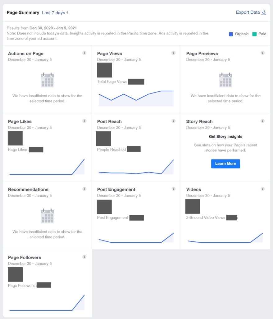 See all the features you can assess in the Insights tool.