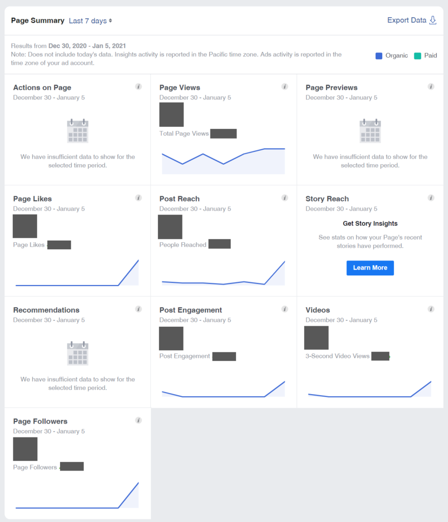 See all the features you can assess in the Insights tool. 